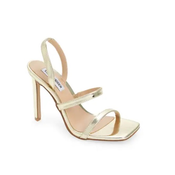 Steve Madden Shoes - Steve Madden Gold Patent Gracey Strappy Sandel